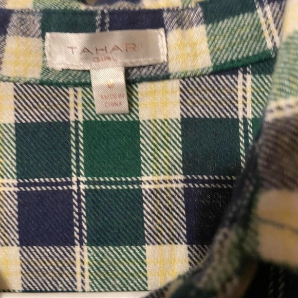 Tahari Green and Blue Plaid Dress - Picture 3 of 3